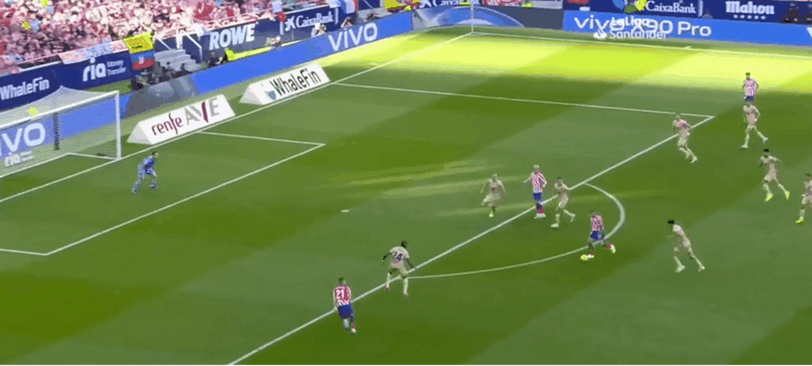 包含格列兹曼梅开二度，马德里竞技连胜战绩持续的词条