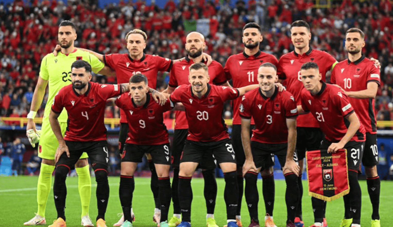 阿尔巴尼亚队在比赛中大获全胜